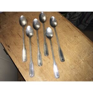 Vintage Salem stainless 6 iced tea spoons